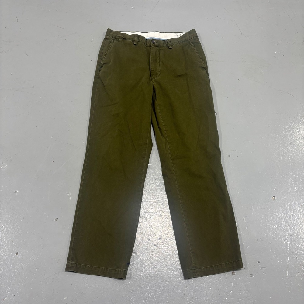 Polo Ralph Lauren Classic Fit Chino Pants Mens 32x30 Olive Green Cotton Twill